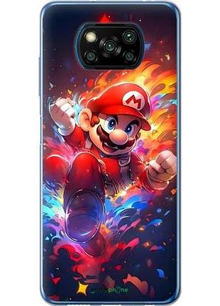 Чехол на xiaomi poco x3 супер марио сяоми поко х3