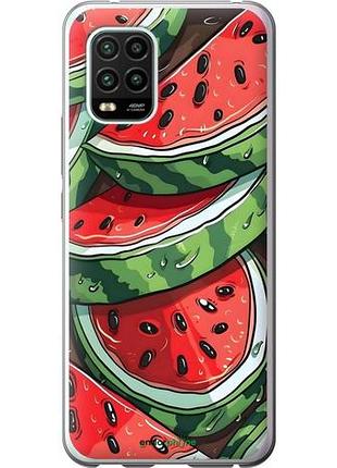 Чехол на xiaomi mi 10 lite арбуз сяоми ми 10 лайт