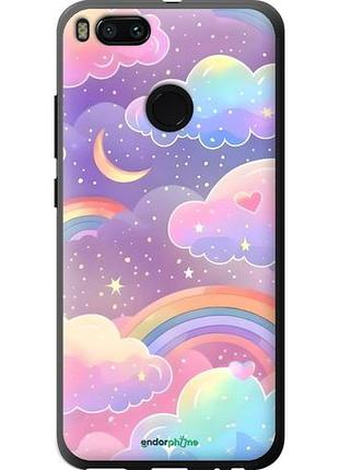 Чохол на xiaomi mi 5x хмари та веселка