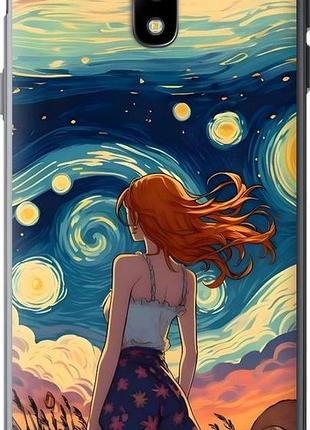 Чехол на samsung galaxy j3 (2017) девушка арт самсунг й3 (2017)