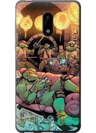 Чехол на nokia 6 черепашки нинзя нокиа 6