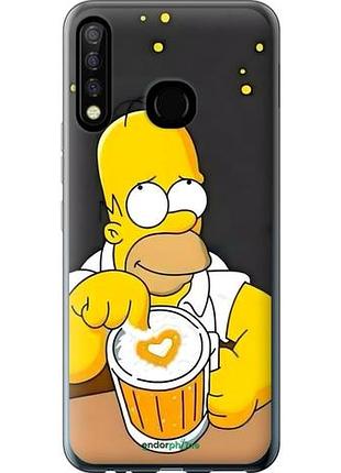 Чехол на tecno camon 12 cc7 гомер пиво текно камон 12 сс7