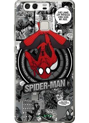 Чехол на huawei p9 человек паук, spiderman хуавей п9