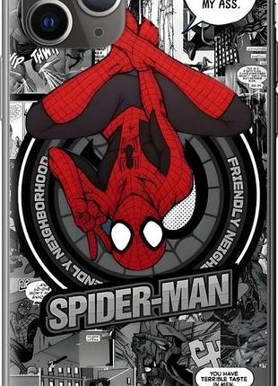 Чехол на iphone 11 pro max человек паук, spiderman айфон 11 про макс