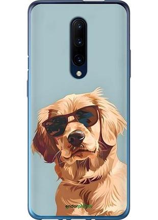 Чехол на oneplus 7 pro пес в очках 1+ 7 про