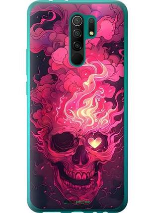 Чехол на xiaomi redmi 9 череп арт сяоми редми 9