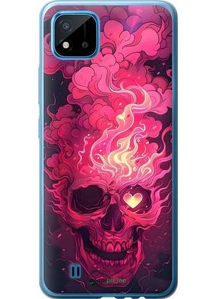 Чехол на realme c11 2021 череп арт риалми с11 2021
