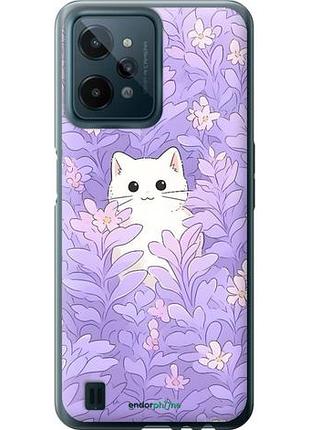 Чехол на realme c31 котик в цветах риалми с31