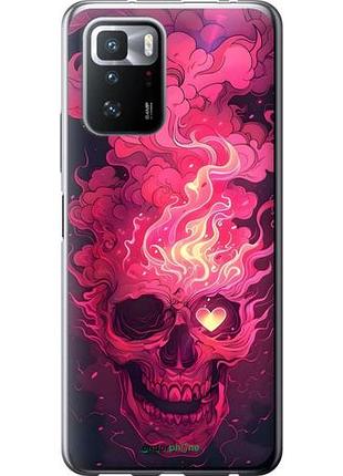 Чехол на xiaomi poco x3 gt череп арт сяоми поко х3 гт