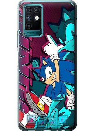Чехол на infinix note 10 соник sonic инфикс ноут 10