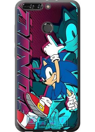 Чехол на huawei honor v9 / honor 8 pro соник sonic хуавей хонор в9 / хонор 8 про