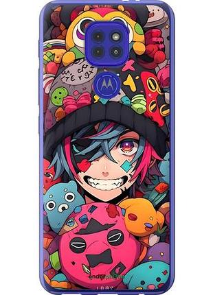 Чехол на motorola g9 play аниме парень моторола г9 плей