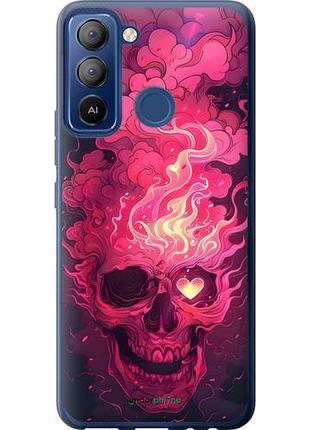 Чехол на tecno pop 5 lte bd4 череп арт текно поп 5 лте бд4
