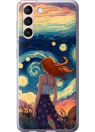 Чохол на samsung galaxy s21 дівчина арт