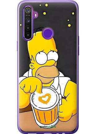 Чехол на realme 5 гомер пиво риалми 5