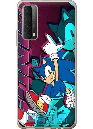 Чехол на huawei p smart 2021 соник sonic хуавей п смарт 2021