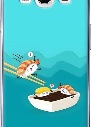 Чехол на samsung galaxy s3 duos i9300i суши самсунг с3 дуос и9300и