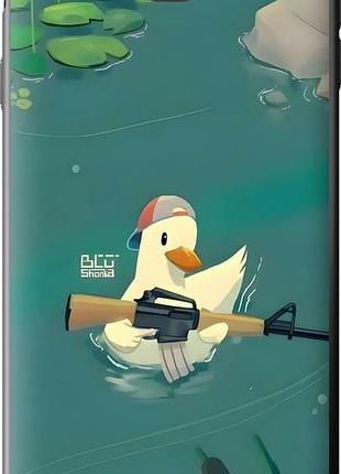 Чехол на samsung galaxy j7 prime уточка с автоматом самсунг й7 прайм