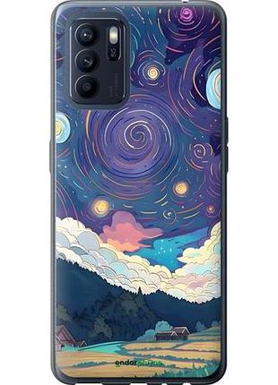Чехол на oppo reno6 z креатинвый арт оппо рено6 зет