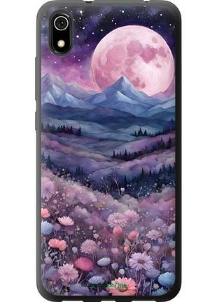 Чехол на xiaomi redmi 7a ночь луна арт сяоми редми 7а