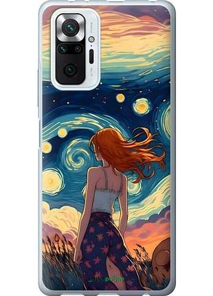 Чехол на xiaomi redmi note 10 pro девушка арт сяоми редми ноут 10 про