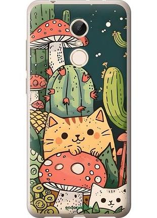 Чехол на xiaomi redmi 5 коты грибы сяоми редми 5