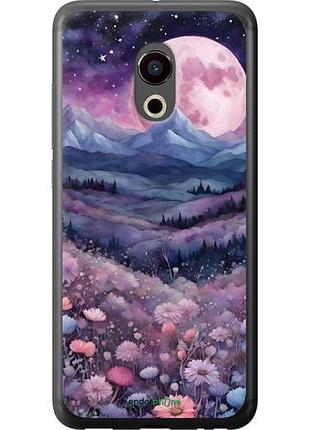 Чехол на meizu pro 6 ночь луна арт мейзу про 6