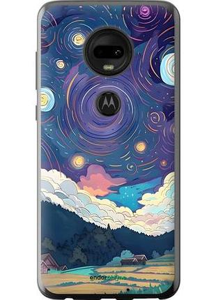Чехол на motorola moto g7 креатинвый арт моторола мото г7