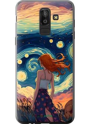Чохол на samsung galaxy j8 2018 дівчина арт