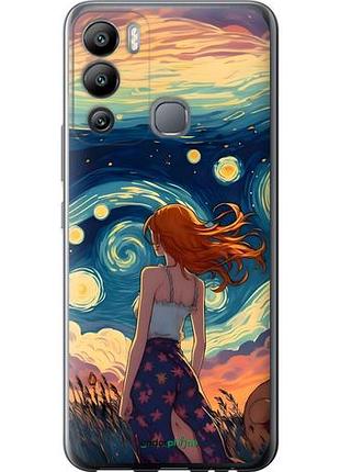 Чехол на infinix hot 12i девушка арт инфикс хот 12и