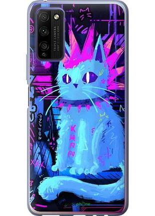 Чехол на huawei honor 30 lite кот панк хуавей хонор 30 лайт