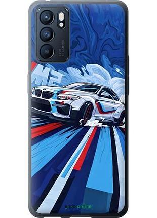 Чехол на oppo reno6 5g bmw m2, бмв м2 оппо рено6 5г