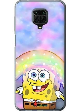Чехол на xiaomi redmi note 9s спанч боб, sponge bob сяоми редми ноут 9с