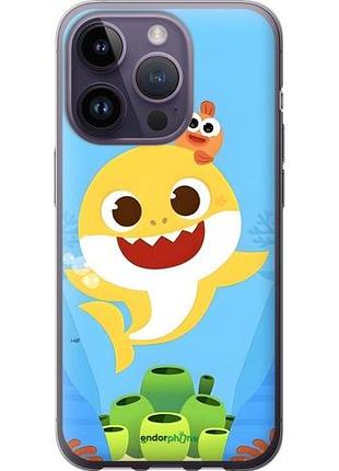 Чехол на iphone 14 pro бейби шарк айфон 14 про