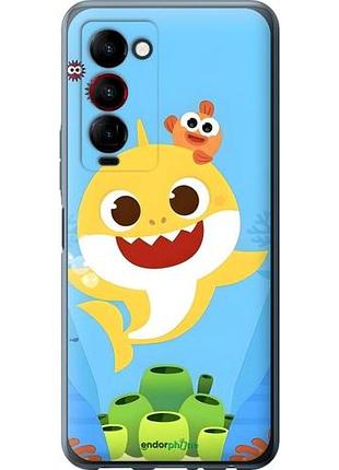 Чехол на tecno camon 18 premier бейби шарк текно камон 18 примъер