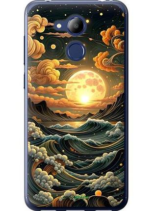 Чехол на huawei honor 6c pro арт волны хуавей хонор 6с про