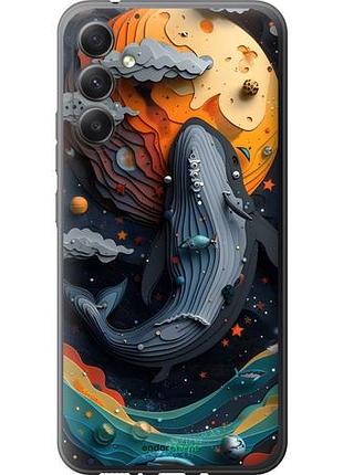 Чехол на samsung galaxy a34 a346e кит в космосе самсунг а34 а346е