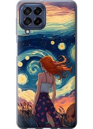 Чехол на samsung galaxy m53 m536b девушка арт самсунг м53 м536б