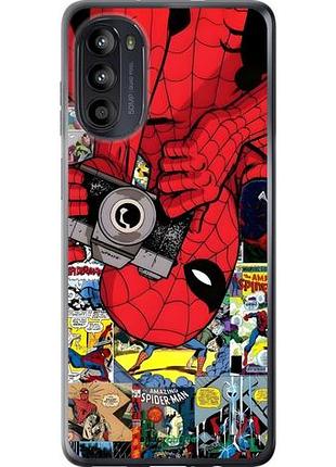 Чехол на motorola moto g52 человек паук, spiderman 2 моторола мото г52 2