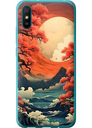 Чехол на xiaomi redmi 9a природа японии сяоми редми 9а