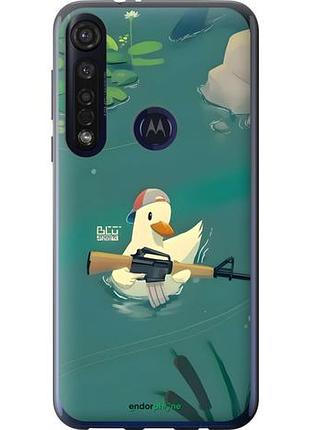 Чехол на motorola g8 plus уточка с автоматом моторола г8 плюс