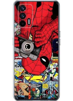 Чехол на realme gt 5g человек паук, spiderman 2 риалми гт 5г 2