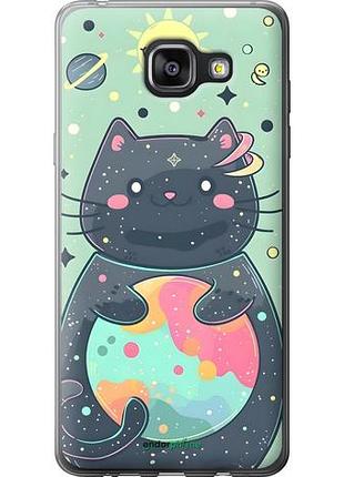 Чехол на samsung galaxy a5 (2016) a510f милый котик самсунг а5 (2016) а510ф