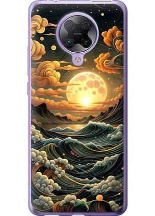 Чехол на xiaomi redmi k30 pro арт волны сяоми редми к30 про