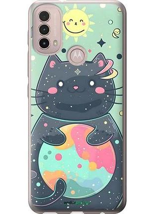 Чехол на motorola e40 милый котик моторола е40