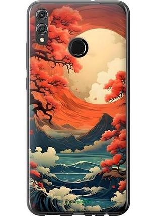Чехол на huawei honor 8x природа японии хуавей хонор 8х