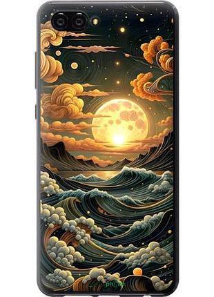 Чехол на huawei nova 2s арт волны хуавей нова 2с