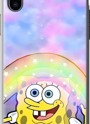 Чехол на iphone xs спанч боб, sponge bob айфон хс