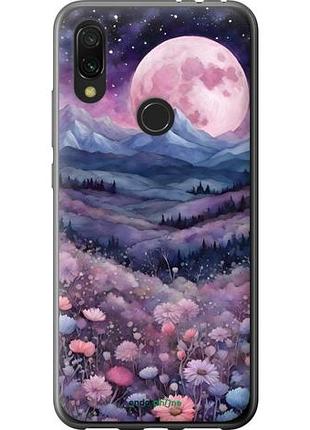 Чехол на xiaomi redmi 7 ночь луна арт сяоми редми 7
