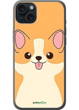 Чехол на iphone 15 plus милый пес айфон 15 плюс